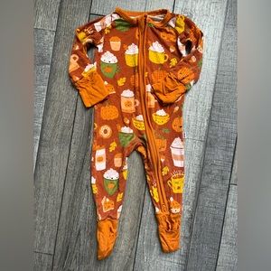 Little Sleepies Pumpkin Spice Zippy 0-3m